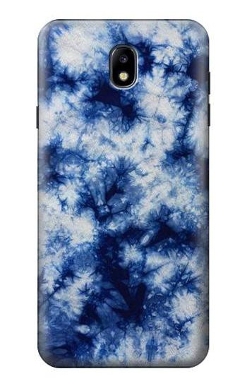S3439 Fabric Indigo Tie Dye Case For Samsung Galaxy J7 (2018), J7 Aero, J7 Top, J7 Aura, J7 Crown, J7 Refine, J7 Eon, J7 V 2nd Gen, J7 Star