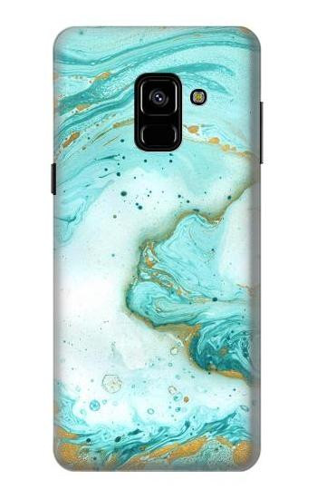 S3399 Green Marble Graphic Print Case For Samsung Galaxy A8 (2018)