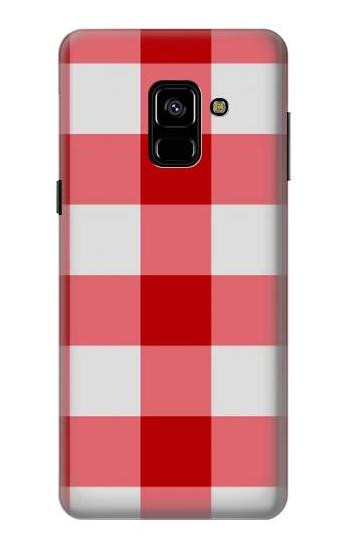 S3535 Red Gingham Case For Samsung Galaxy A8 (2018)