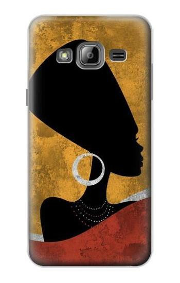 S3453 African Queen Nefertiti Silhouette Case For Samsung Galaxy J3 (2016)