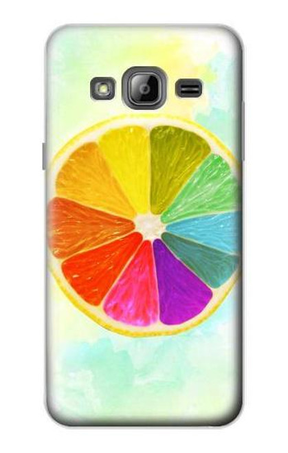 S3493 Colorful Lemon Case For Samsung Galaxy J3 (2016)