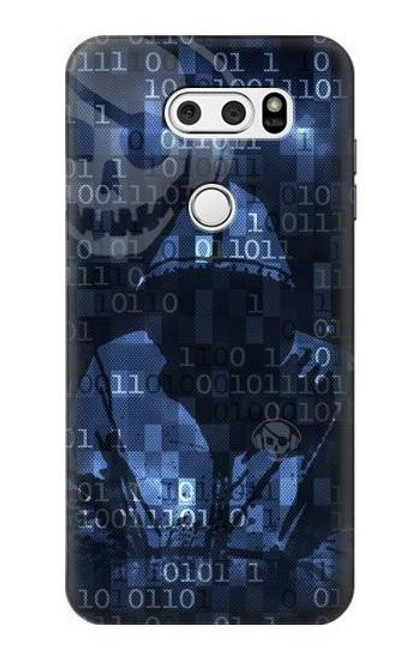 S3431 Digital Code Cyber Hacker Case For LG V30, LG V30 Plus, LG V30S ThinQ, LG V35, LG V35 ThinQ