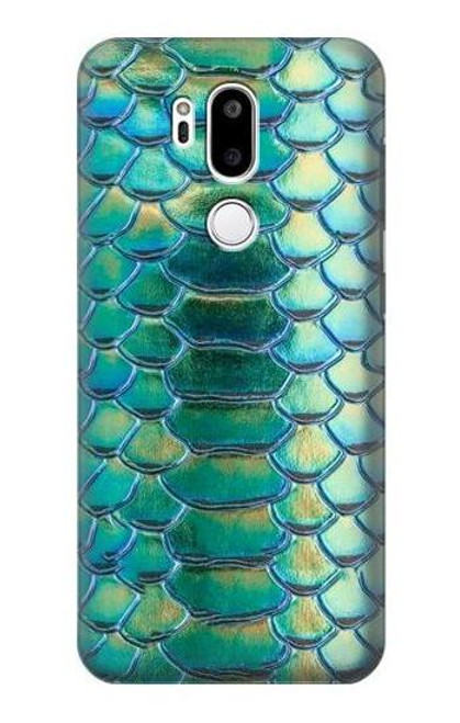 S3414 Green Snake Scale Graphic Print Case For LG G7 ThinQ