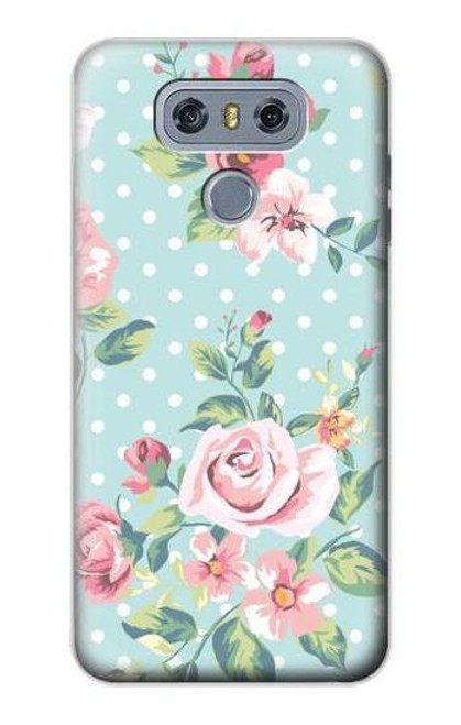 S3494 Vintage Rose Polka Dot Case For LG G6