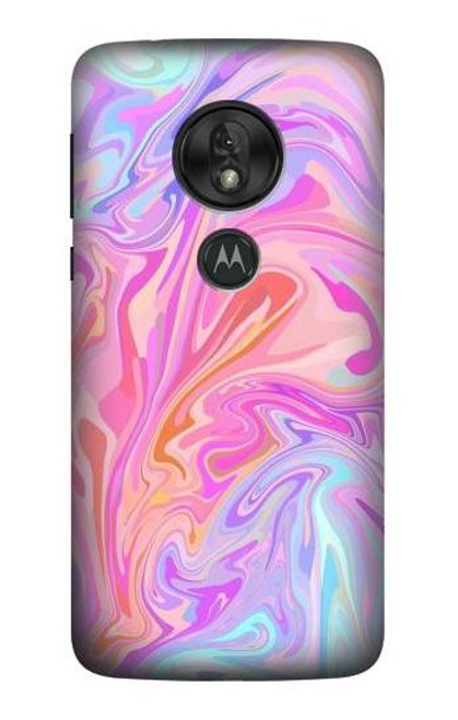 S3444 Digital Art Colorful Liquid Case For Motorola Moto G7 Power