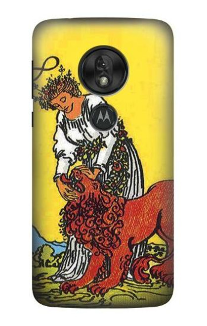 S3458 Strength Tarot Card Case For Motorola Moto G7 Power