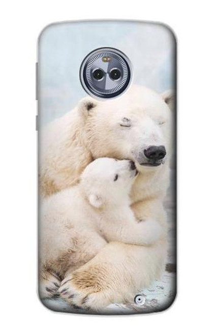 S3373 Polar Bear Hug Family Case For Motorola Moto X4