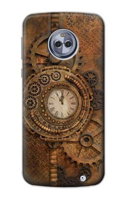 S3401 Clock Gear Streampunk Case For Motorola Moto X4