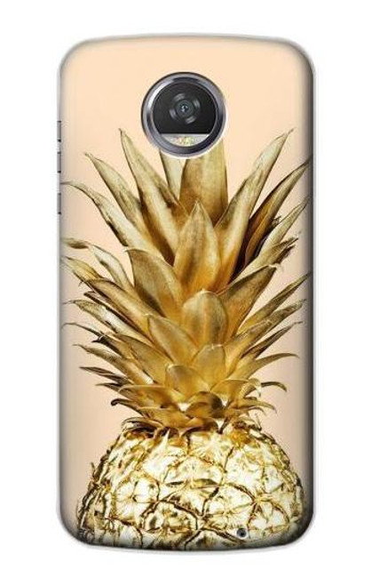 S3490 Gold Pineapple Case For Motorola Moto Z2 Play, Z2 Force