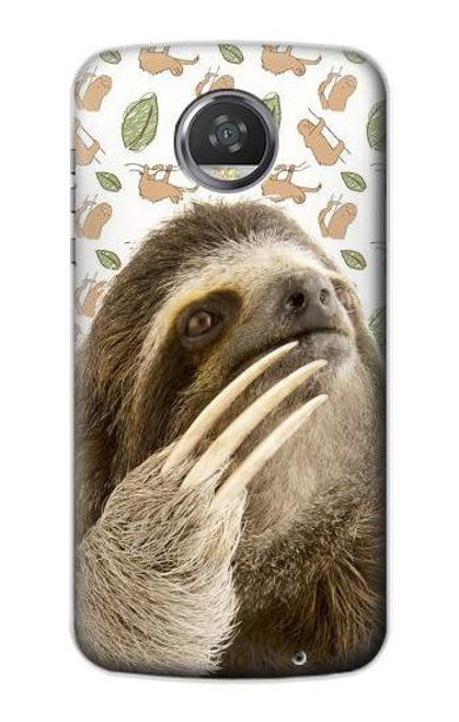 S3559 Sloth Pattern Case For Motorola Moto Z2 Play, Z2 Force