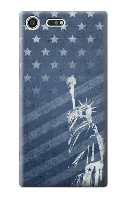 S3450 US Flag Liberty Statue Case For Sony Xperia XZ Premium