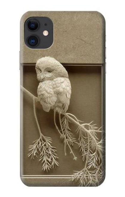 S1386 Paper Sculpture Owl Case For iPhone 11 S1386 Paper Sculpture Owl Case For iPhone 11