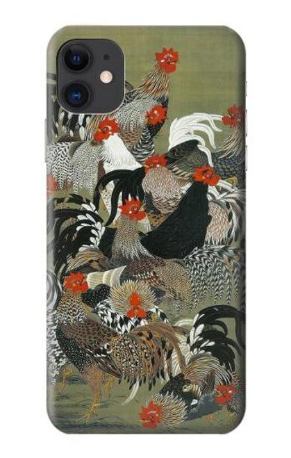 S2699 Ito Jakuchu Rooster Case For iPhone 11