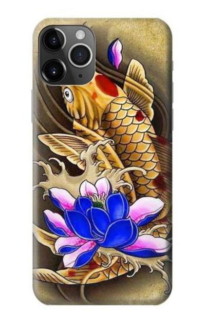 S1604 Carp Koi Fish Japanese Tattoo Case For iPhone 11 Pro