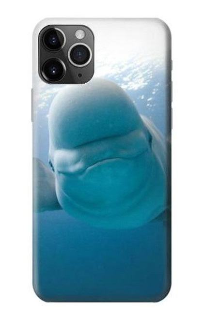 S1801 Beluga Whale Smile Whale Case For iPhone 11 Pro