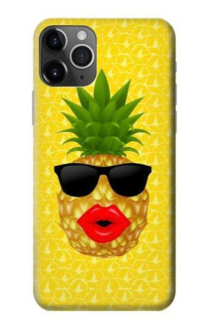 S2443 Funny Pineapple Sunglasses Kiss Case For iPhone 11 Pro