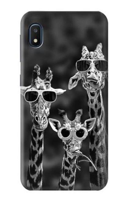 S2327 Giraffes With Sunglasses Case For Samsung Galaxy A10e