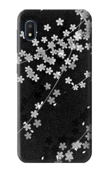 S2544 Japanese Kimono Style Black Flower Pattern Case For Samsung Galaxy A10e