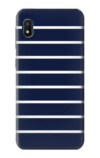S2767 Navy White Striped Case For Samsung Galaxy A10e