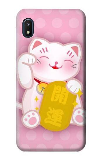 S3025 Pink Maneki Neko Lucky Cat Case For Samsung Galaxy A10e