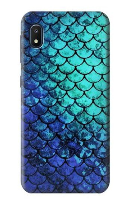 S3047 Green Mermaid Fish Scale Case For Samsung Galaxy A10e