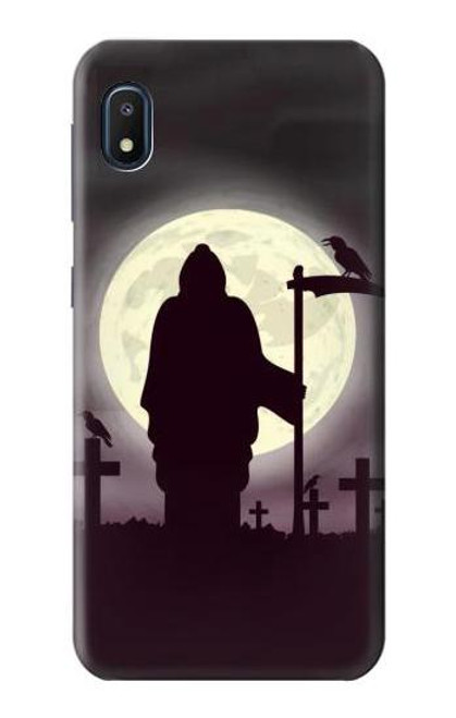 S3262 Grim Reaper Night Moon Cemetery Case For Samsung Galaxy A10e
