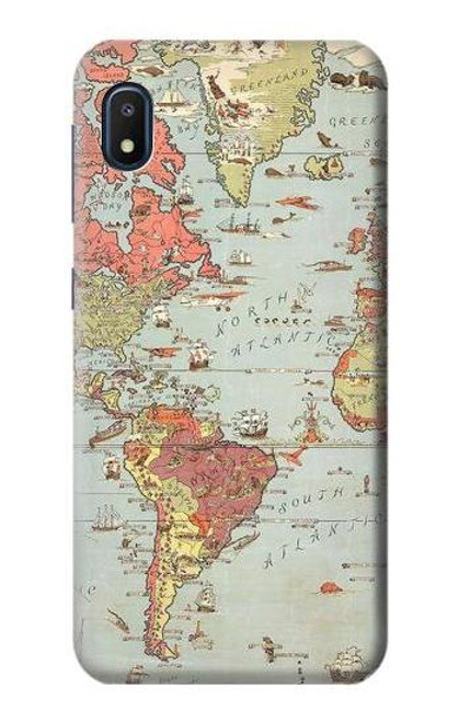 S3418 Vintage World Map Case For Samsung Galaxy A10e