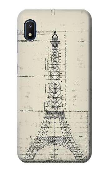 S3474 Eiffel Architectural Drawing Case For Samsung Galaxy A10e