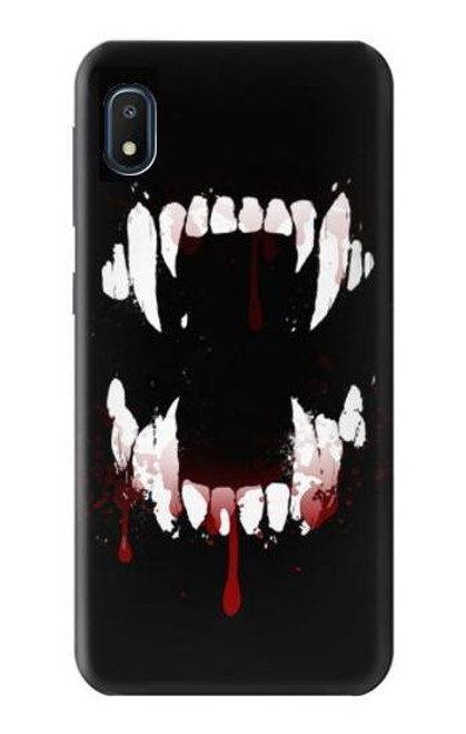 S3527 Vampire Teeth Bloodstain Case For Samsung Galaxy A10e