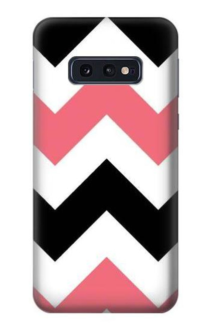 S1849 Pink Black Chevron Zigzag Case For Samsung Galaxy S10e