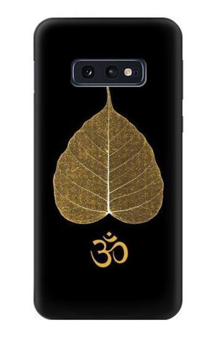 S2331 Gold Leaf Buddhist Om Symbol Case For Samsung Galaxy S10e