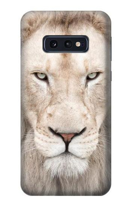 S2399 White Lion Face Case For Samsung Galaxy S10e