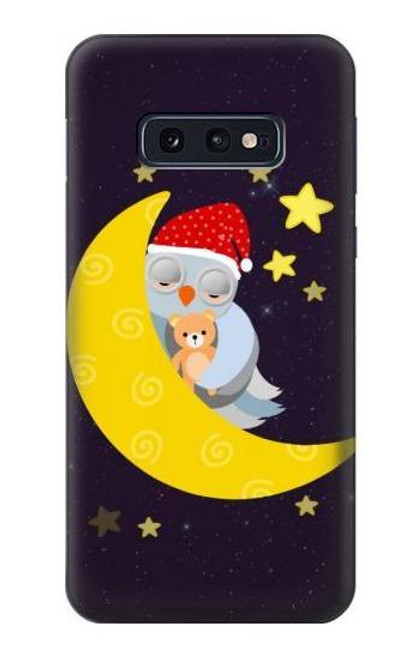 S2849 Cute Sleepy Owl Moon Night Case For Samsung Galaxy S10e