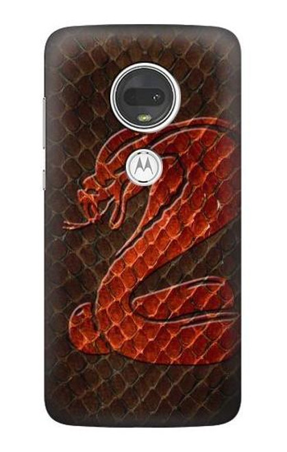 S0663 Cobra Snake Skin Case For Motorola Moto G7, Moto G7 Plus