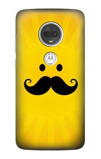 S1145 Yellow Mustache Sun Case For Motorola Moto G7, Moto G7 Plus
