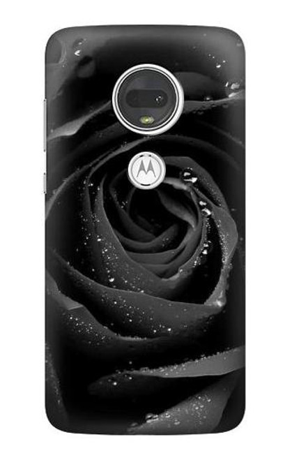 S1598 Black Rose Case For Motorola Moto G7, Moto G7 Plus