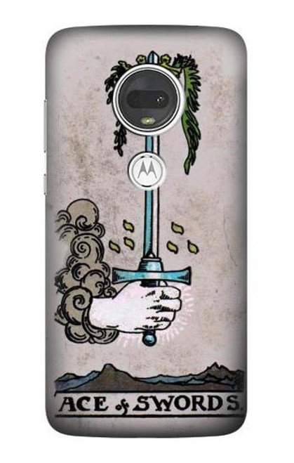 S2482 Tarot Card Ace of Swords Case For Motorola Moto G7, Moto G7 Plus