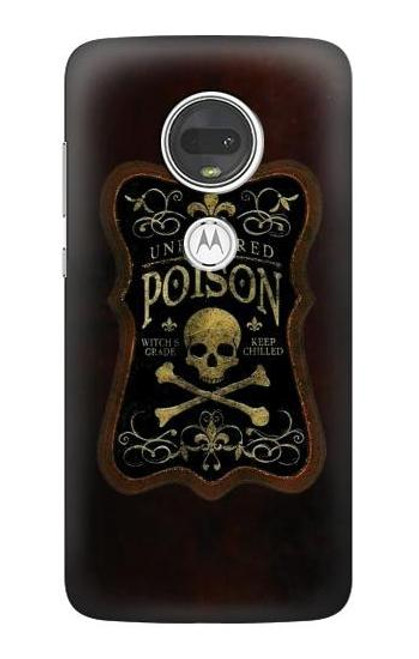 S2649 Unfiltered Poison Vintage Glass Bottle Case For Motorola Moto G7, Moto G7 Plus