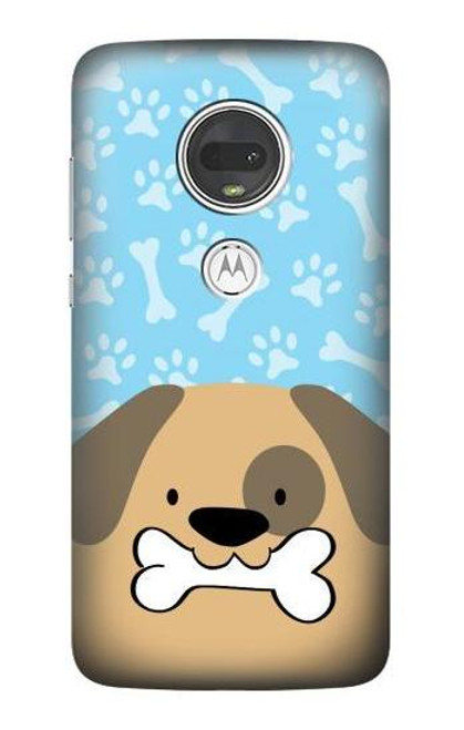 S2669 Cute Dog Paws Bones Cartoon Case For Motorola Moto G7, Moto G7 Plus
