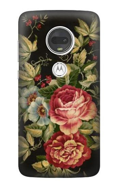 S3013 Vintage Antique Roses Case For Motorola Moto G7, Moto G7 Plus