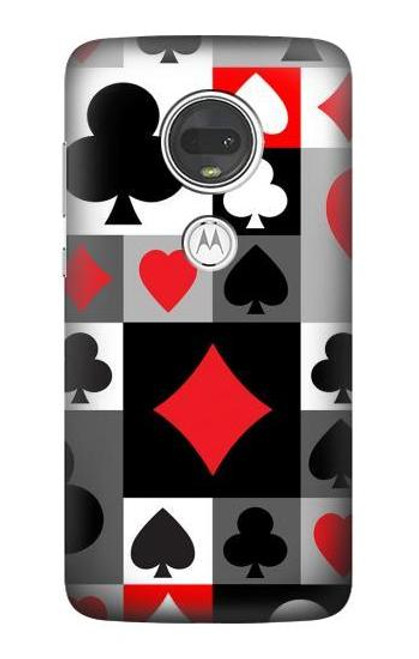 S3463 Poker Card Suit Case For Motorola Moto G7, Moto G7 Plus