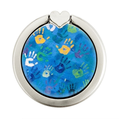 S3403 Hand Print Graphic Ring Holder and Pop Up Grip S3403 Hand Print Graphic Ring Holder and Pop Up Grip