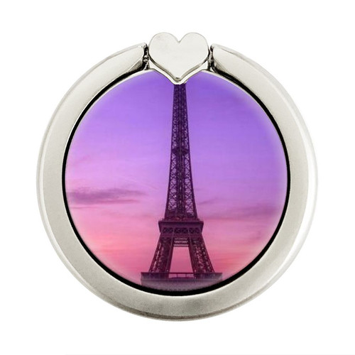 S3447 Eiffel Paris Sunset Graphic Ring Holder and Pop Up Grip