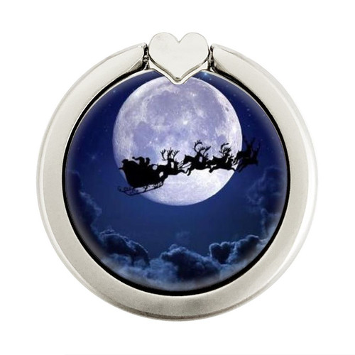 S3508 Xmas Santa Moon Graphic Ring Holder and Pop Up Grip