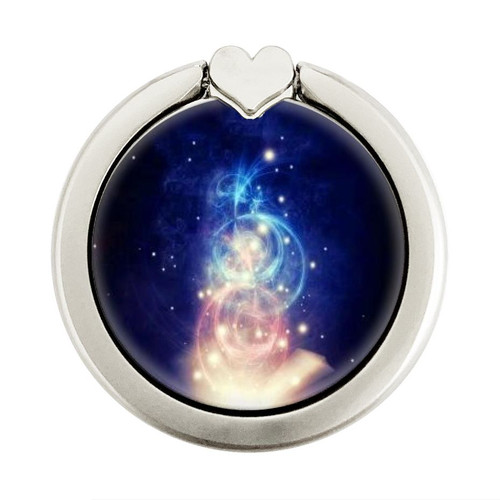 S3554 Magic Spell Book Graphic Ring Holder and Pop Up Grip