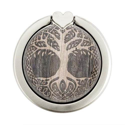 S3591 Viking Tree of Life Symbol Graphic Ring Holder and Pop Up Grip