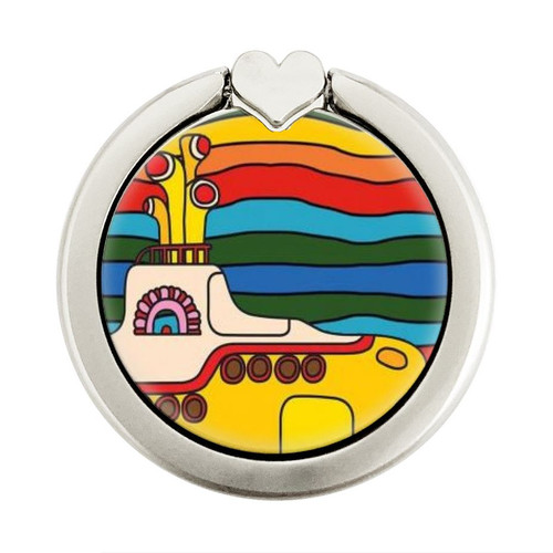 S3599 Hippie Yellow Submarine Graphic Ring Holder and Pop Up Grip