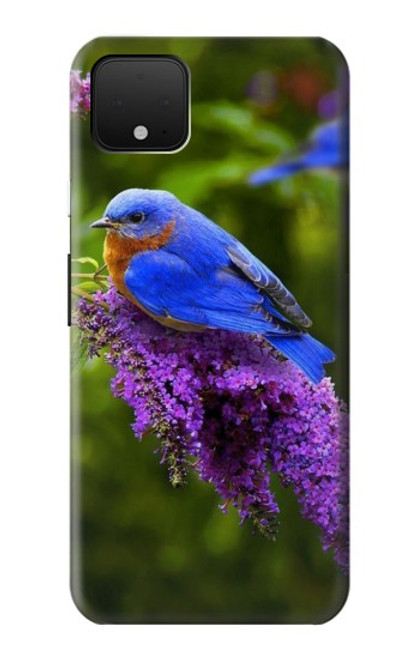 S1565 Bluebird of Happiness Blue Bird Case For Google Pixel 4
