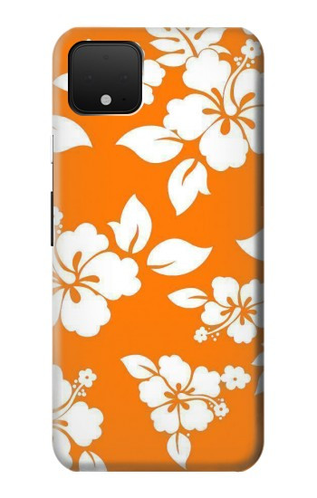 S2245 Hawaiian Hibiscus Orange Pattern Case For Google Pixel 4