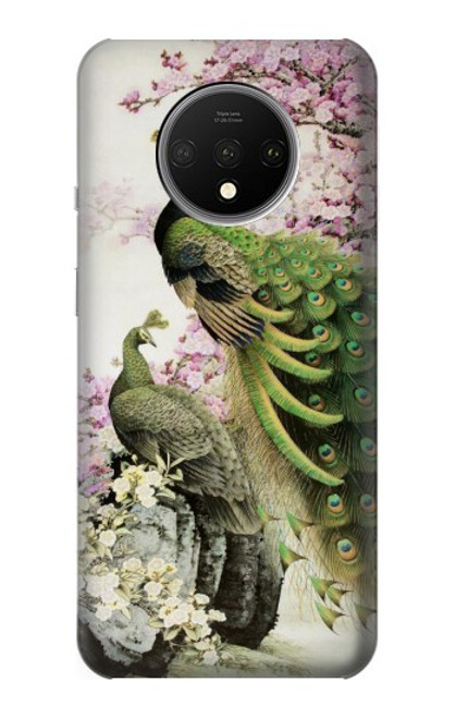 S2773 Peacock Chinese Brush Painting Case For OnePlus 7T